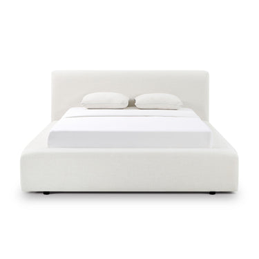 TOV Meena Cream Upcycled Performance Linen Storage Cream Queen Bed