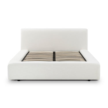 TOV Meena Cream Upcycled Performance Linen Storage Cream Queen Bed