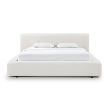 TOV Meena Cream Upcycled Performance Linen Storage Cream King Bed