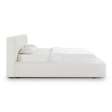 TOV Meena Cream Upcycled Performance Linen Storage Cream King Bed