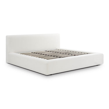 TOV Meena Cream Upcycled Performance Linen Storage Cream King Bed