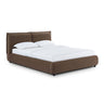 TOV Mel Performance Faux Mohair Velvet Brown Queen Bed