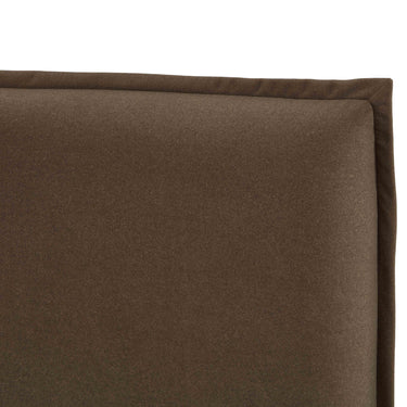 TOV Mel Performance Faux Mohair Velvet Brown Queen Bed