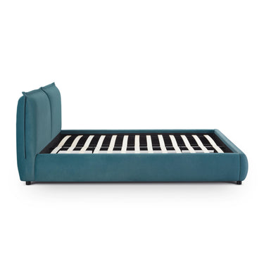 TOV Mel Performance Faux Mohair Velvet Teal Queen Bed