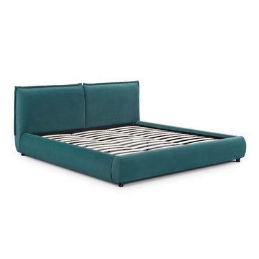 TOV Mel Performance Faux Mohair Velvet Teal King Bed
