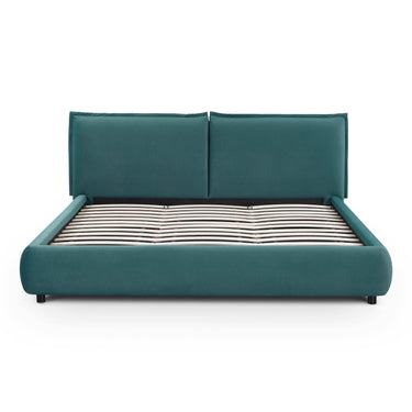 TOV Mel Performance Faux Mohair Velvet Teal King Bed