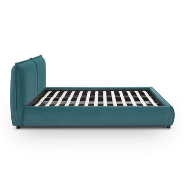 TOV Mel Performance Faux Mohair Velvet Teal King Bed