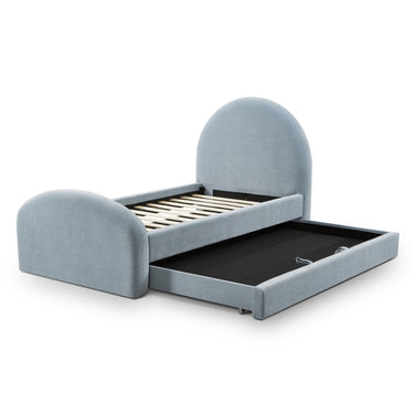 TOV Moon Chambray Blue Performance Chenille Twin Trundle Blue