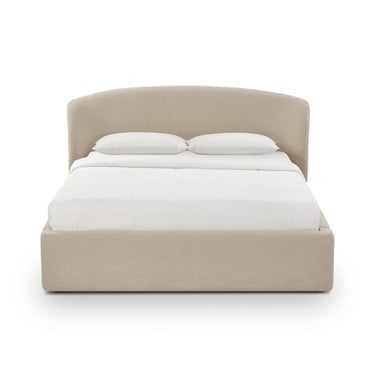 TOV Corey Upcycled Performance Linen Storage Taupe Queen Bed