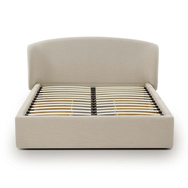 TOV Corey Upcycled Performance Linen Storage Taupe Queen Bed