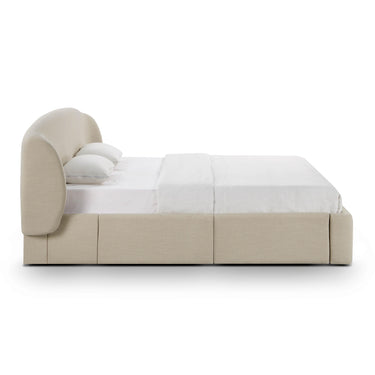 TOV Corey Upcycled Performance Linen Storage Taupe King Bed