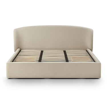 TOV Corey Upcycled Performance Linen Storage Taupe King Bed