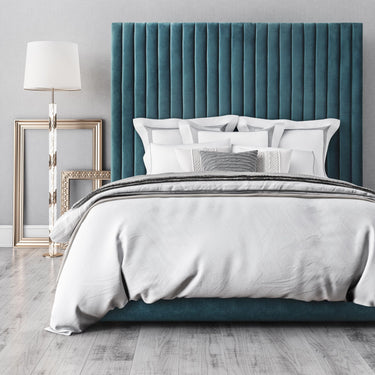 TOV Arabelle Performance Velvet Sea Blue King Bed