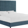 TOV Arabelle Performance Velvet Sea Blue Queen Bed