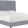 TOV Arabelle Performance Velvet Grey King Bed