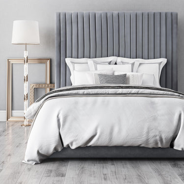 TOV Arabelle Performance Velvet Grey King Bed