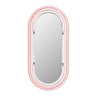 TOV Neon Oval Wall Mirror (26"X50"-28"X58") Pink Large