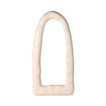 TOV Kaia 32"X64" Cream Textured Small Floor Mirror Cream