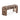 TOV Zebra 39" Brown Striped Tufted Bench, image 1