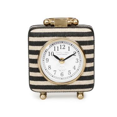 TOV Mona Black Striped Contract-Grade Standing Accent Clock, image 3