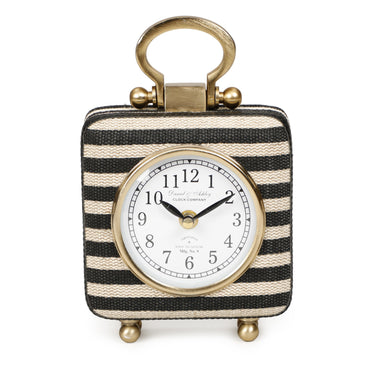 TOV Mona Black Striped Contract-Grade Standing Accent Clock, image 6
