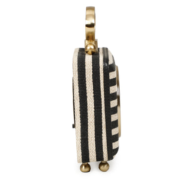 TOV Mona Black Striped Contract-Grade Standing Accent Clock, image 7