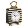 TOV Mona Black Striped Contract-Grade Standing Accent Clock, image 1