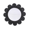 TOV Coralie 33.4" Rattan Round Wall Mirror Black