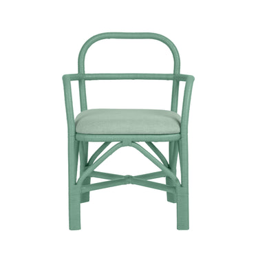 TOV Ginny Rattan Dining Chair Green