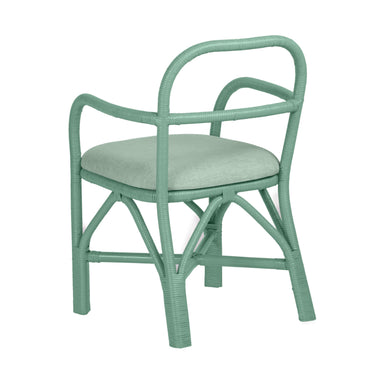 TOV Ginny Rattan Dining Chair Green