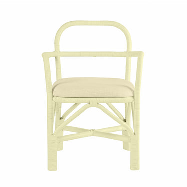 TOV Ginny Rattan Dining Chair Cream