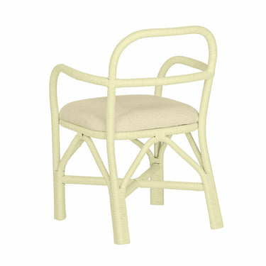 TOV Ginny Rattan Dining Chair Cream