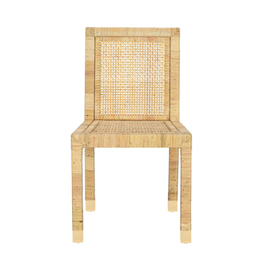 TOV Amara Cream Contract-Grade Linen Dining Chair Cream, Natural