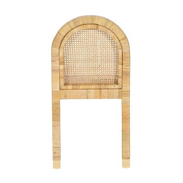 TOV Amara Cream Contract-Grade Linen Arched Dining Chair Cream, Natural