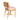 TOV Dorine Striped Performance Linen & Rattan Dining Chair, Cherry option, image 5