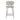 TOV Ariana Grey Counter Stool with Silver Legs - Set of 2