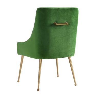TOV Beatrix Performance Velvet Dining Chair Green