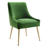 TOV Beatrix Performance Velvet Dining Chair Green