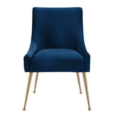 TOV Beatrix Performance Velvet Dining Chair Navy