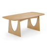 TOV Cybill Natural Ash Rectangular Dining Table (79"-94"), 79" option, image 1