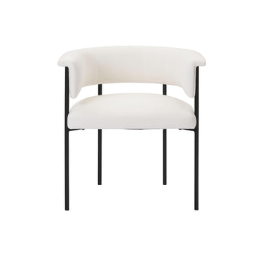 TOV Taylor Performance Linen Dining Chair Cream