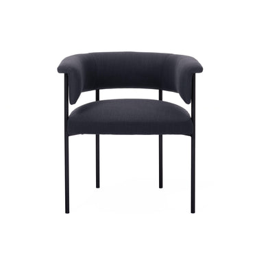 TOV Taylor Performance Linen Dining Chair Black