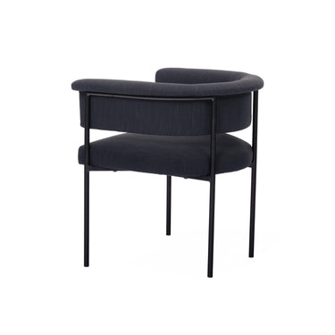 TOV Taylor Performance Linen Dining Chair Black