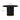 TOV Chelsea 47" Oak Wood Round Dining Table Black