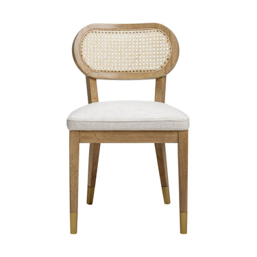 TOV Cosette Performance Linen Dining Chair Cream