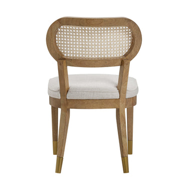 TOV Cosette Performance Linen Dining Chair Cream