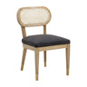 TOV Cosette Performance Linen Dining Chair Black