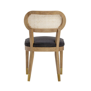 TOV Cosette Performance Linen Dining Chair Black