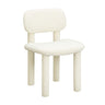 TOV Elise Performance Velvet Dining Chair Ivory