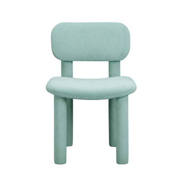 TOV Elise Performance Velvet Dining Chair Light Blue